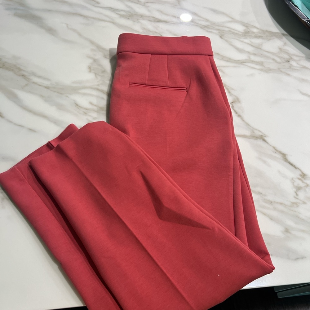Ann Taylor Bold Coral Trousers
